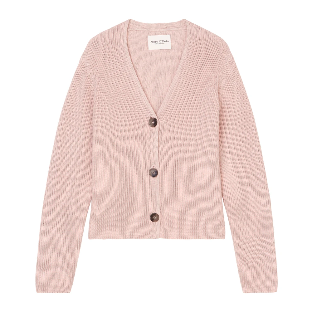 Marc O'Polo V-hals vest relaxed Pink Dames