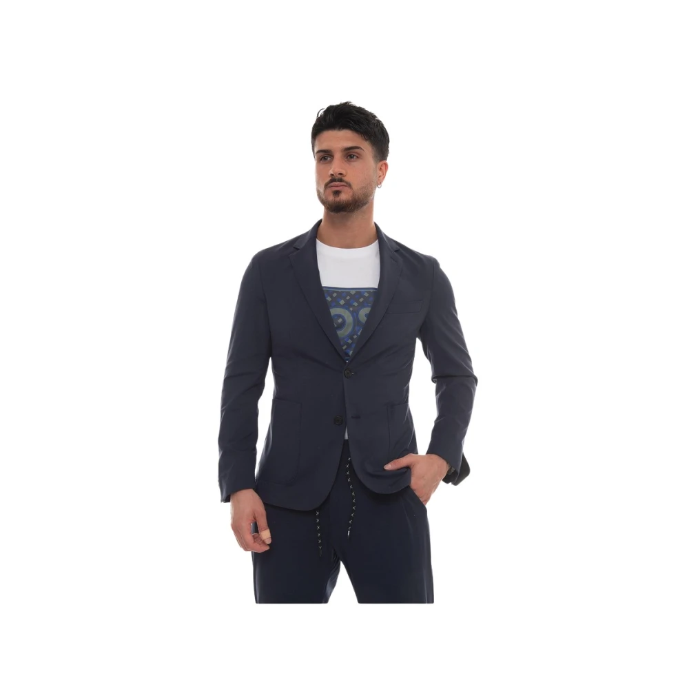 Hugo Boss Elegant Blazer P-Hanry-J-WG-232 Blue Heren