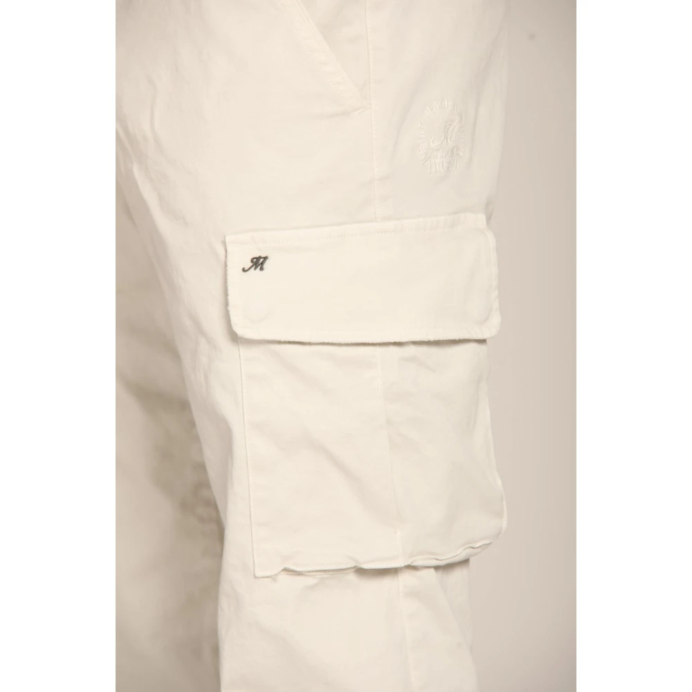 Mason's Extra Slim Fit Cargo Broek White Heren