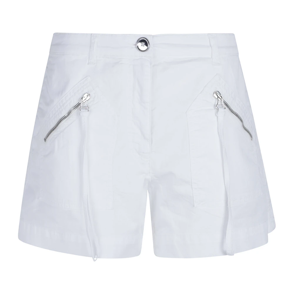 Pinko Women's White Short Teddy Style Shorts - Short Shorts - M - Shorts