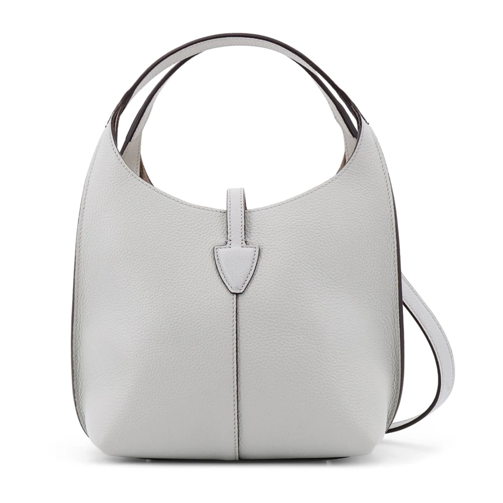 TOD'S Lichtgrijze Schoudertas Gray Dames