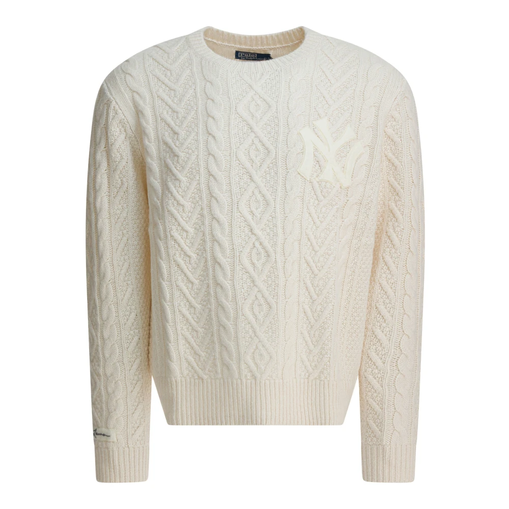Polo Ralph Lauren Men's Beige Yankees Sweater