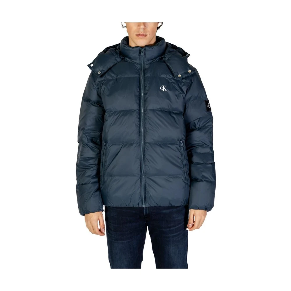 Calvin Klein Jeans Blauwe Gewatteerde Jas voor Mannen Blue Heren