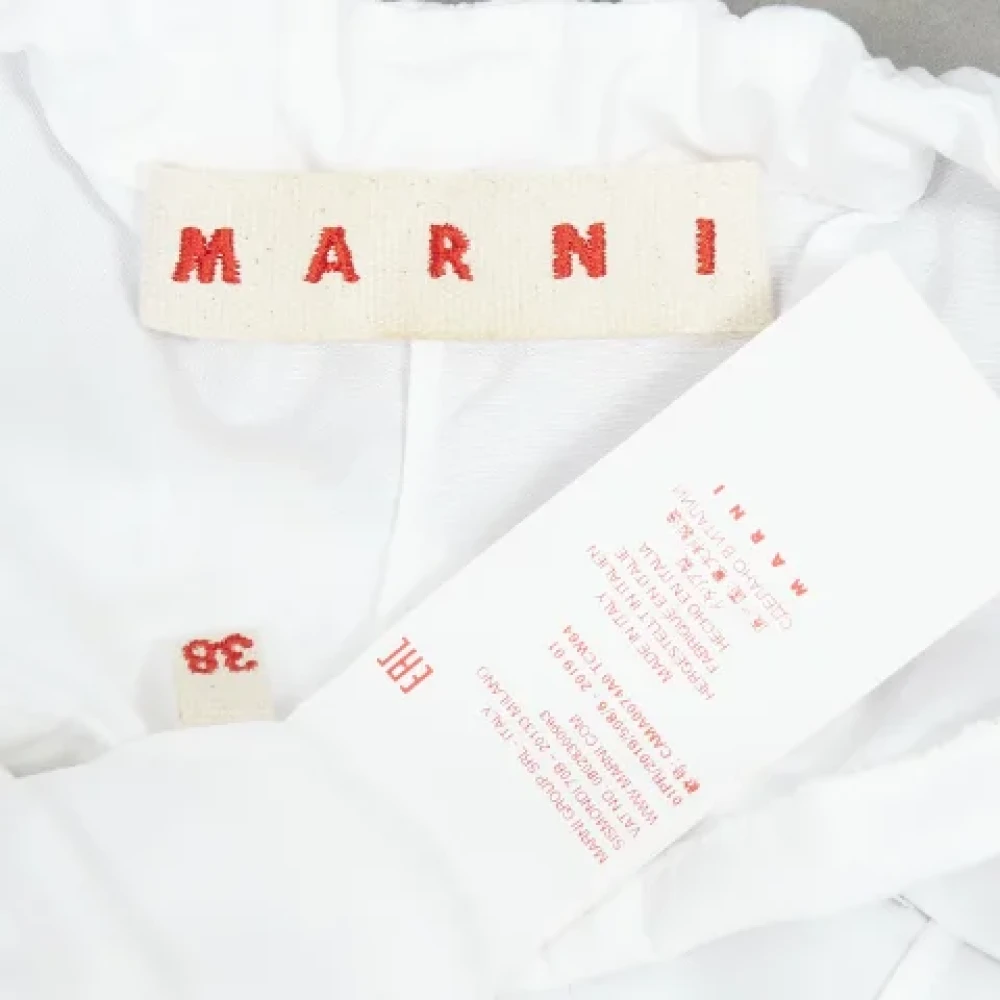Marni Pre-owned Cotton tops White Dames