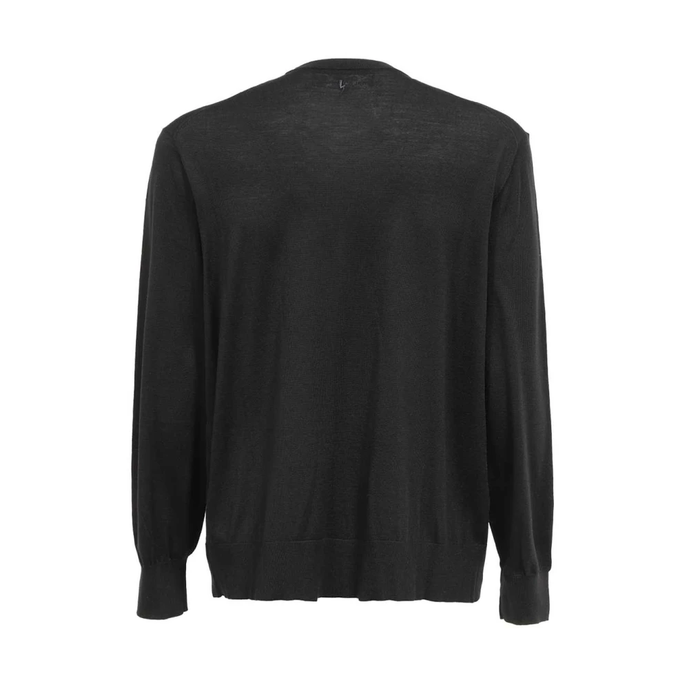 Neil Barrett Geribbelde Wollen Trui Black Heren