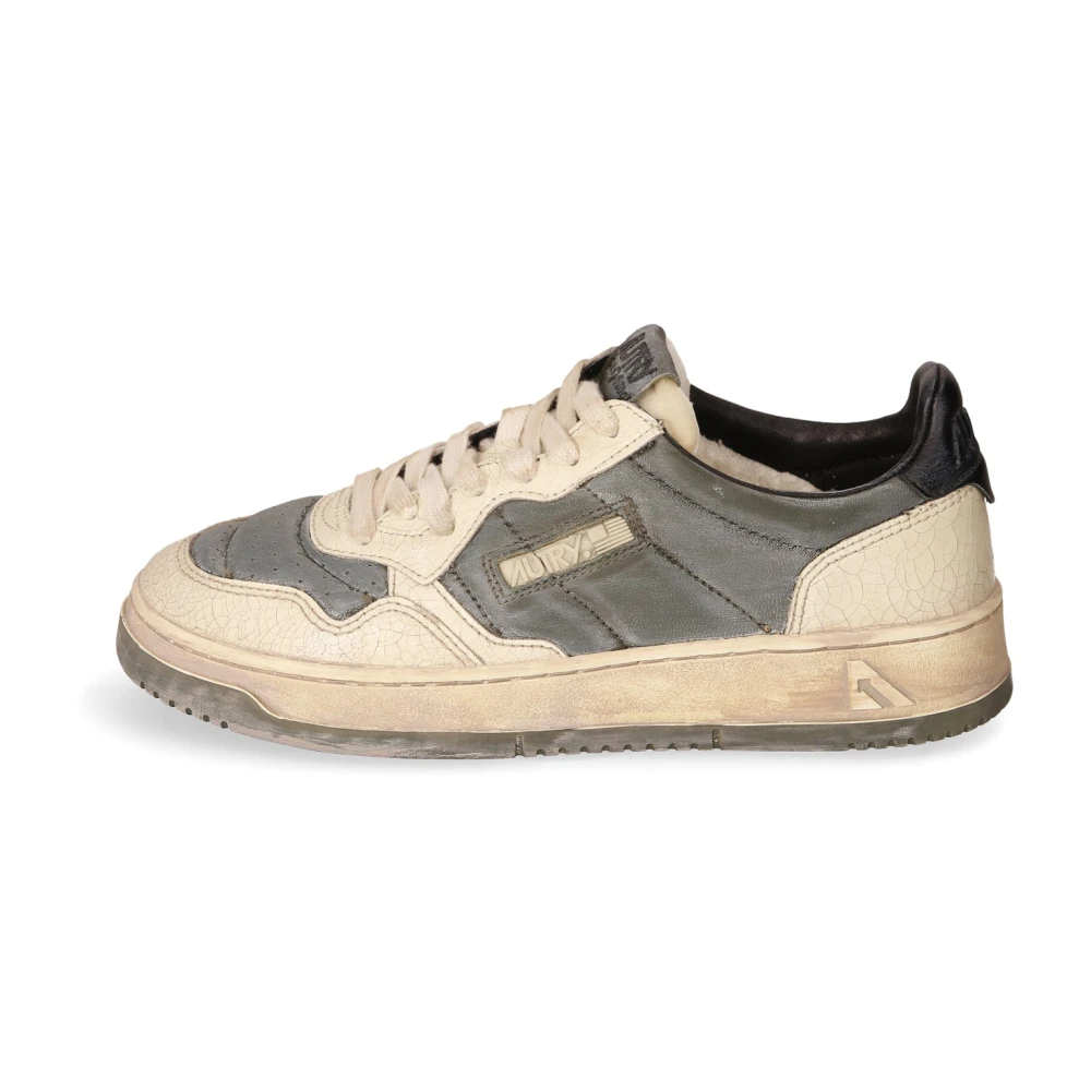 Autry Medalist Low Super Vintage Heren Schoenen Grijs