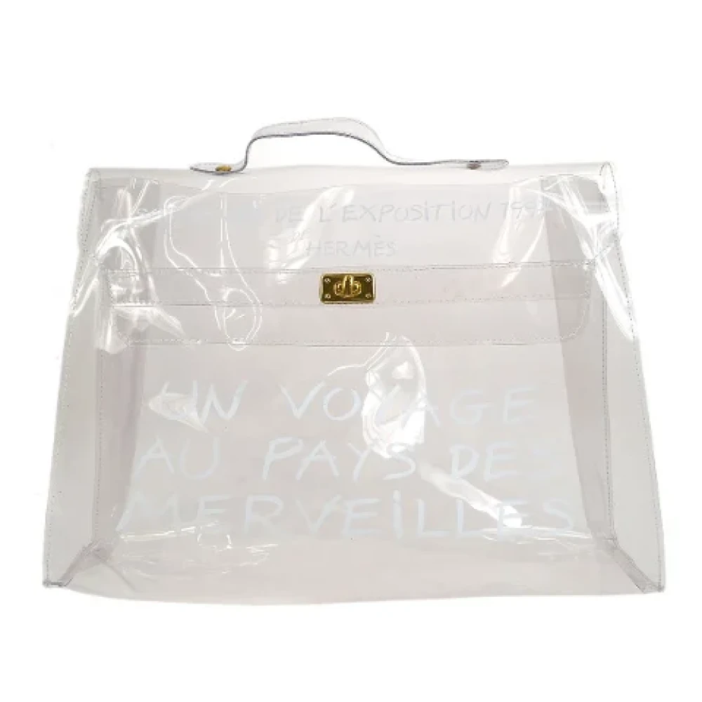 Hermès Vintage Pre-owned Fabric handbags White Dames