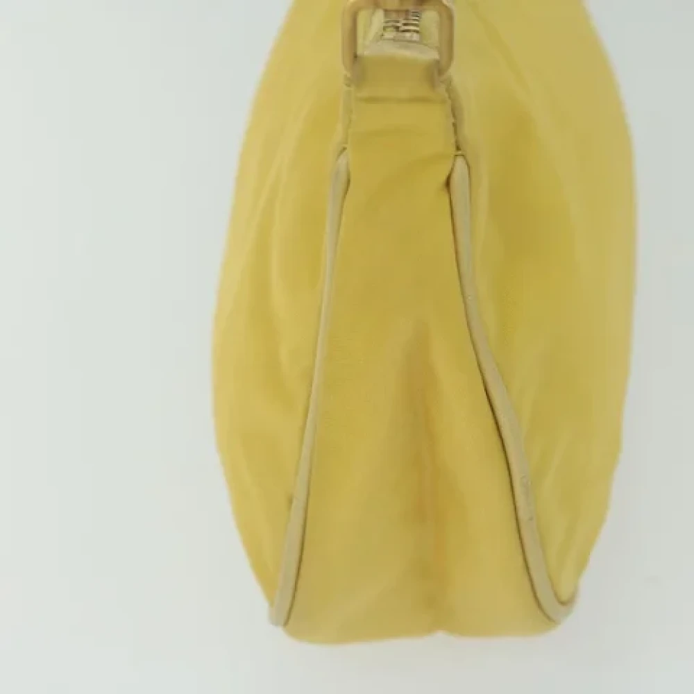 Prada Vintage Pre-owned Nylon pouches Yellow Dames