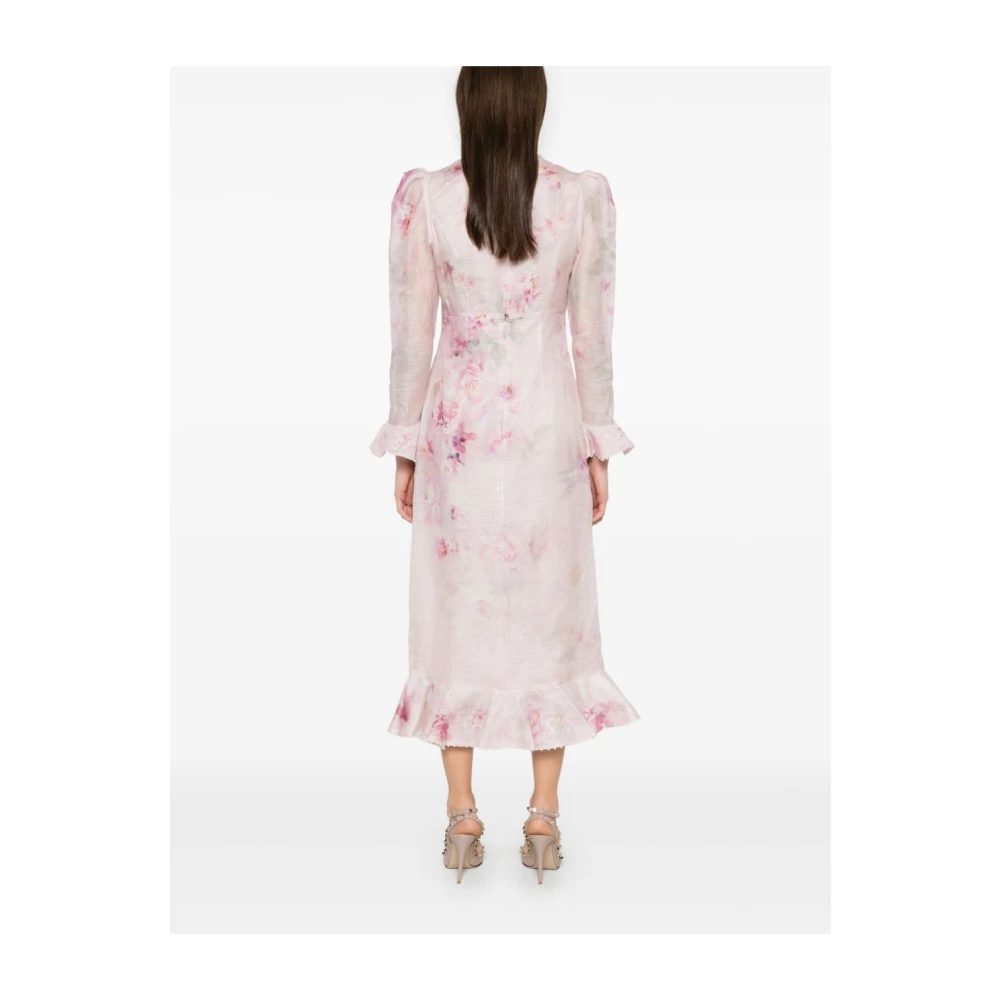 Zimmermann Rosa Jurk voor Vrouwen Multicolor Dames