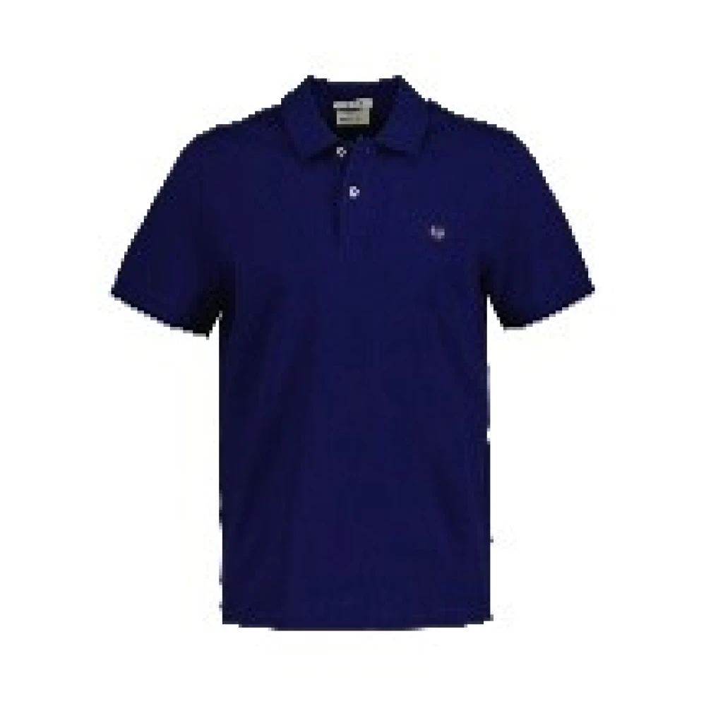 Gant Klassieke Polo Shirt voor Mannen Blue Heren