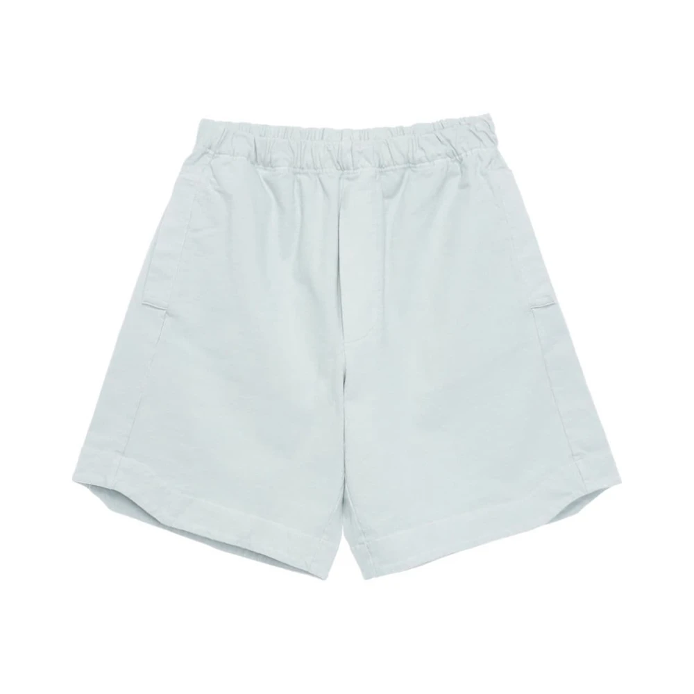Gr10K Lichtgrijze sportshorts met elastische taille Gray Heren