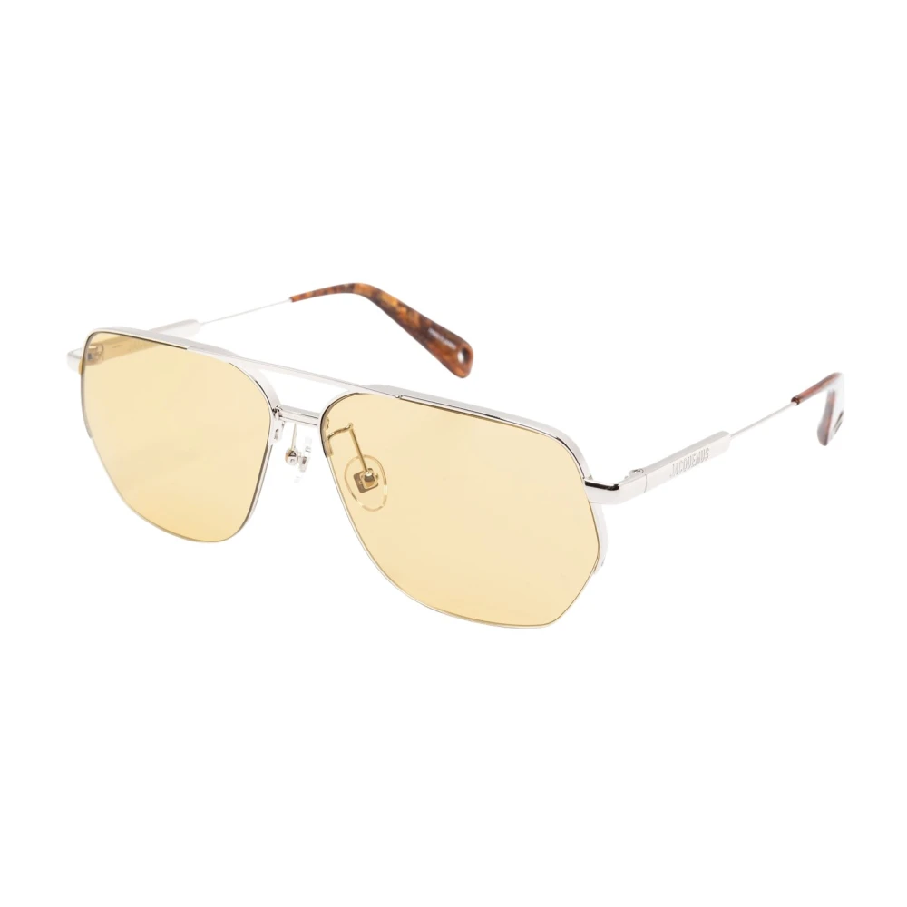 Jacquemus White Aviador Sunglasses - Unisex - Sunglasses - 63 Mm - Accessories
