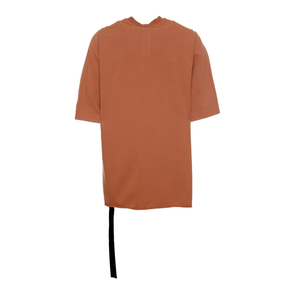 Rick Owens Oversized T-shirt met decoratieve naad Pink Heren