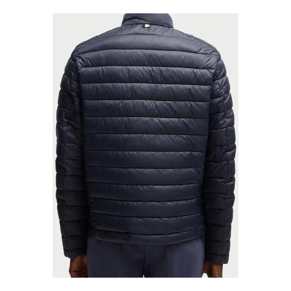 Hugo Boss Blauwe Herenjas Straight Fit Blue Heren