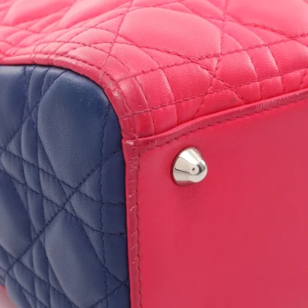 Dior Vintage Pre-owned Leather dior-bags Pink Dames