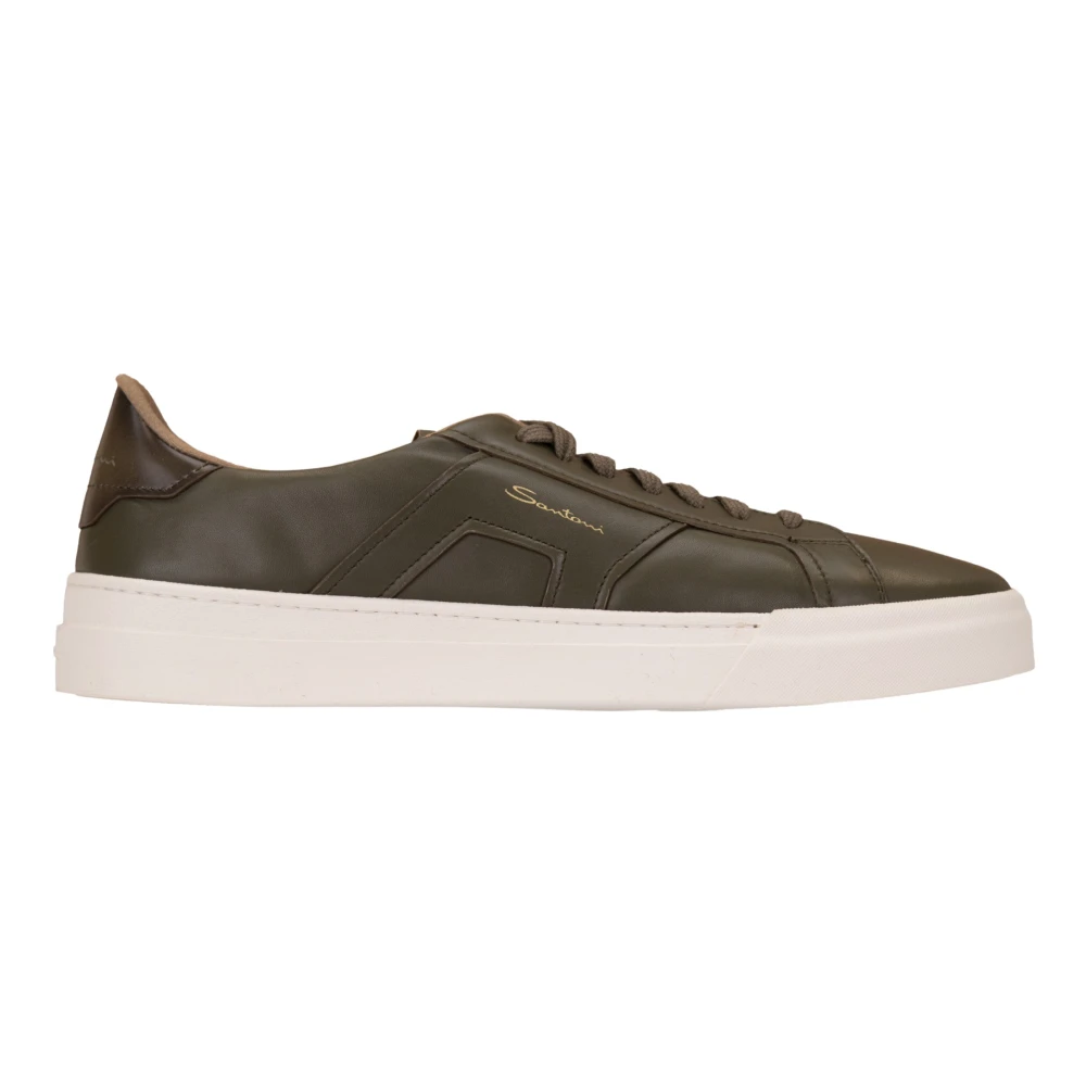 Santoni Men's Green Sneakers, 11 Uk, Trainers