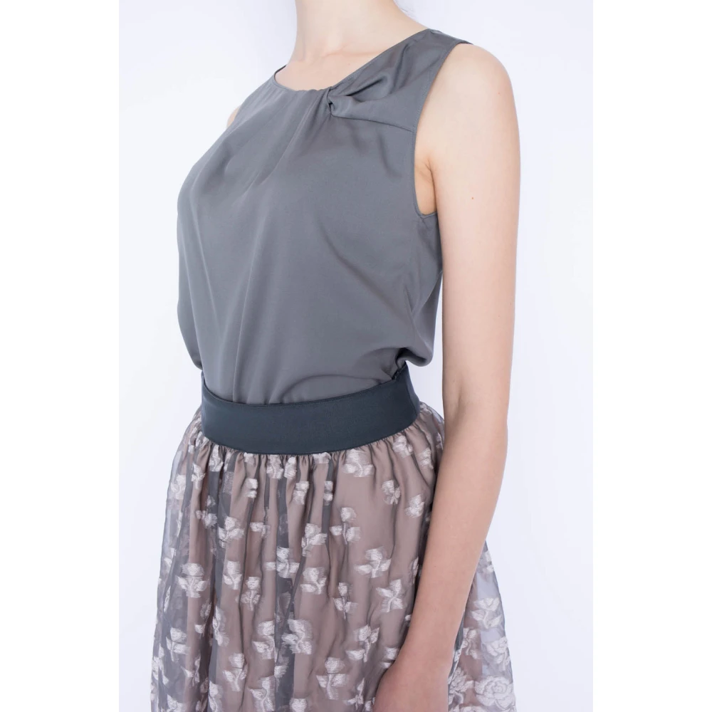 Armani Bruine Tanktop Gray Dames