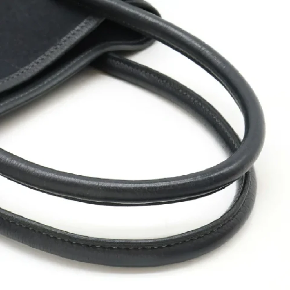 Hermès Vintage Pre-owned Leather handbags Black Dames