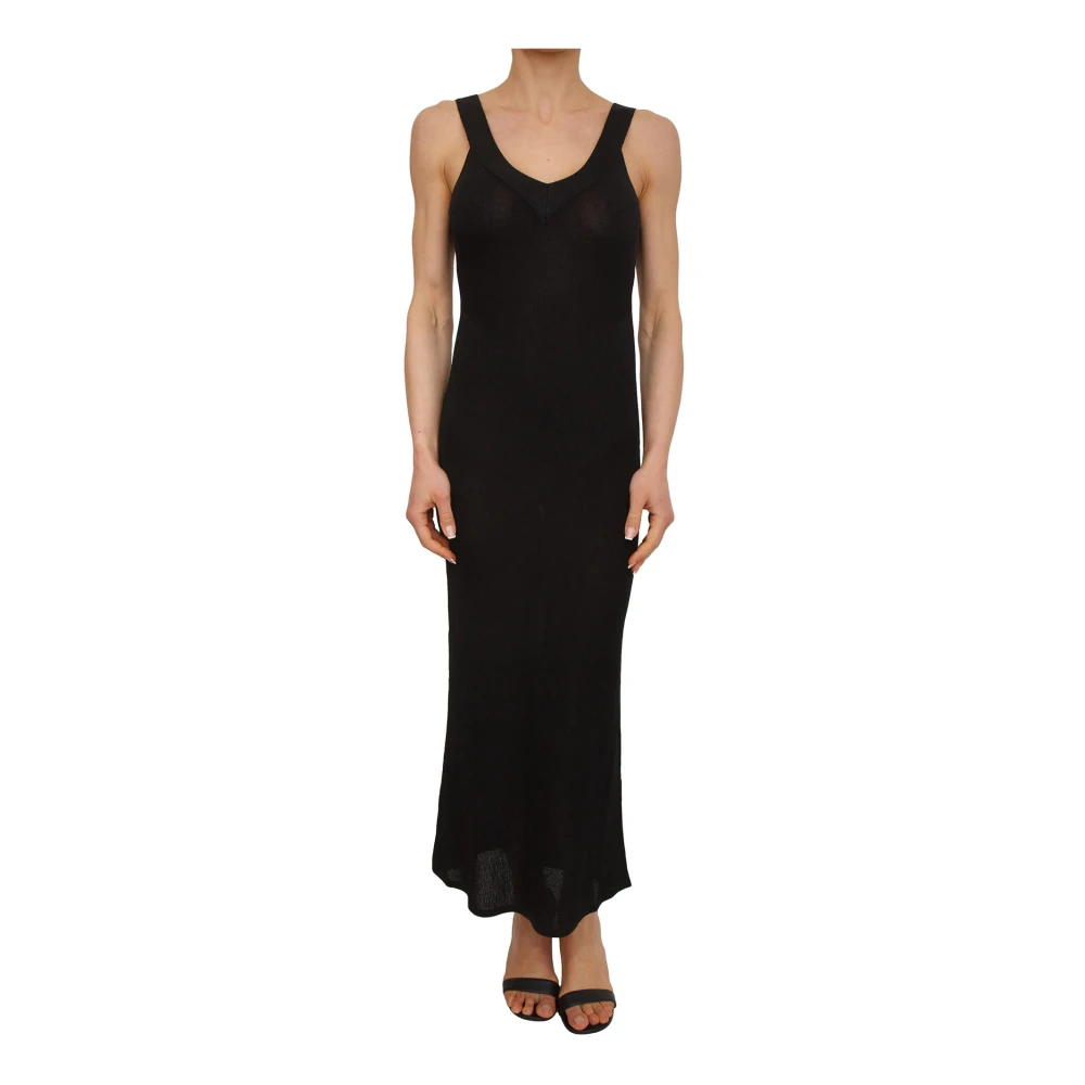 Nenette Women's Black Abito Nero - Maxi Dresses - S - Dresses