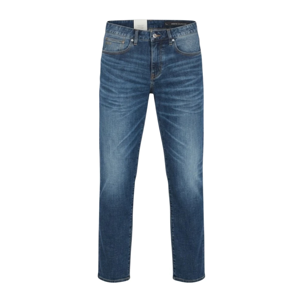 Armani Exchange Mannelijk Blauw Jeans Heren, W32, Slim-Fit Jeans