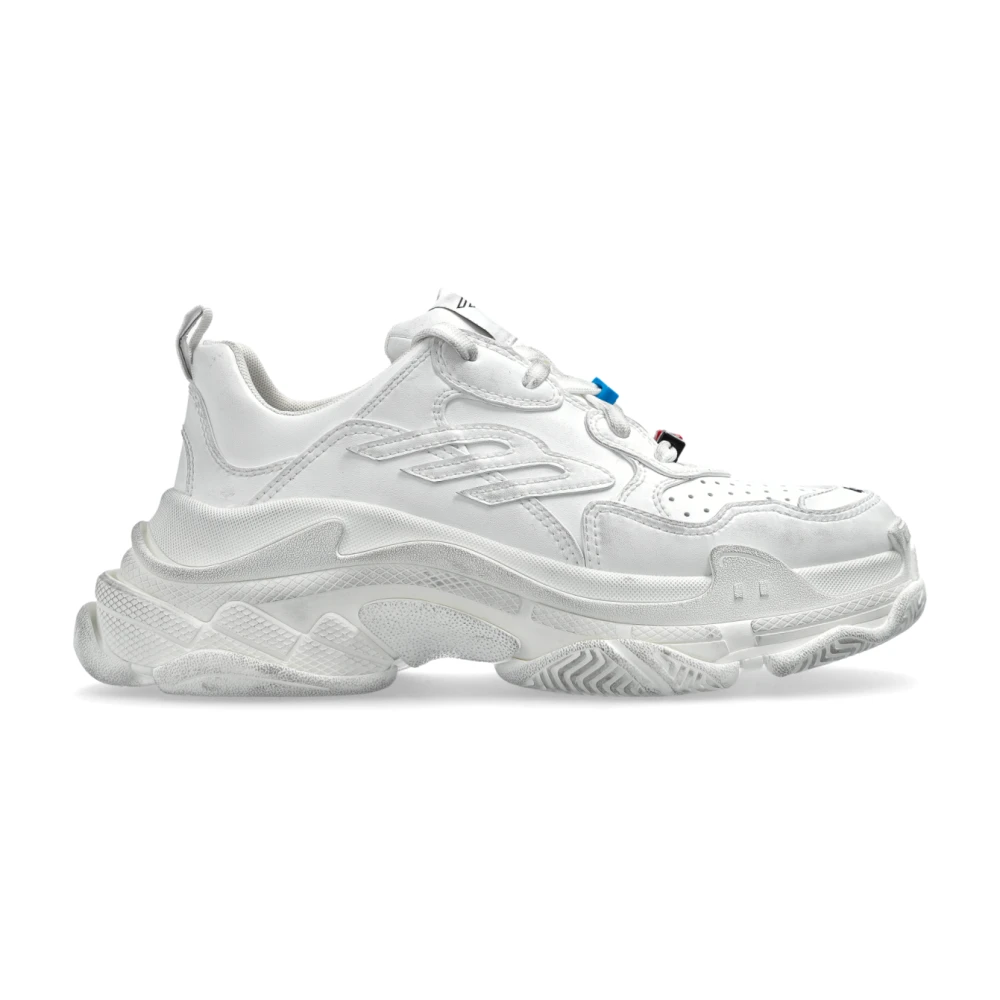 Balenciaga Triple S Sporty Sneaker Met Bedeltjes Dames Schoenen Wit