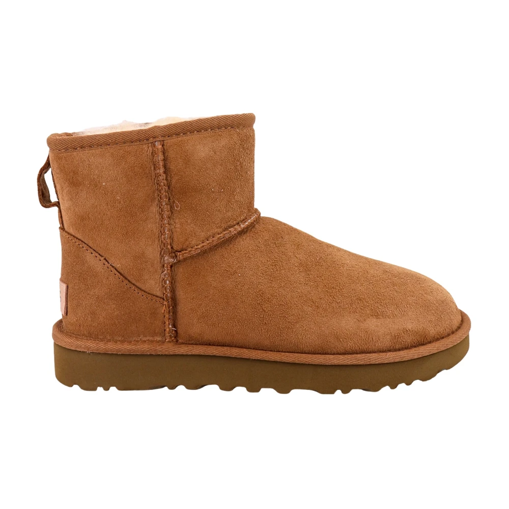 Ugg Prachtige Beige Suède Enkellaarzen voor Dames Beige Dames