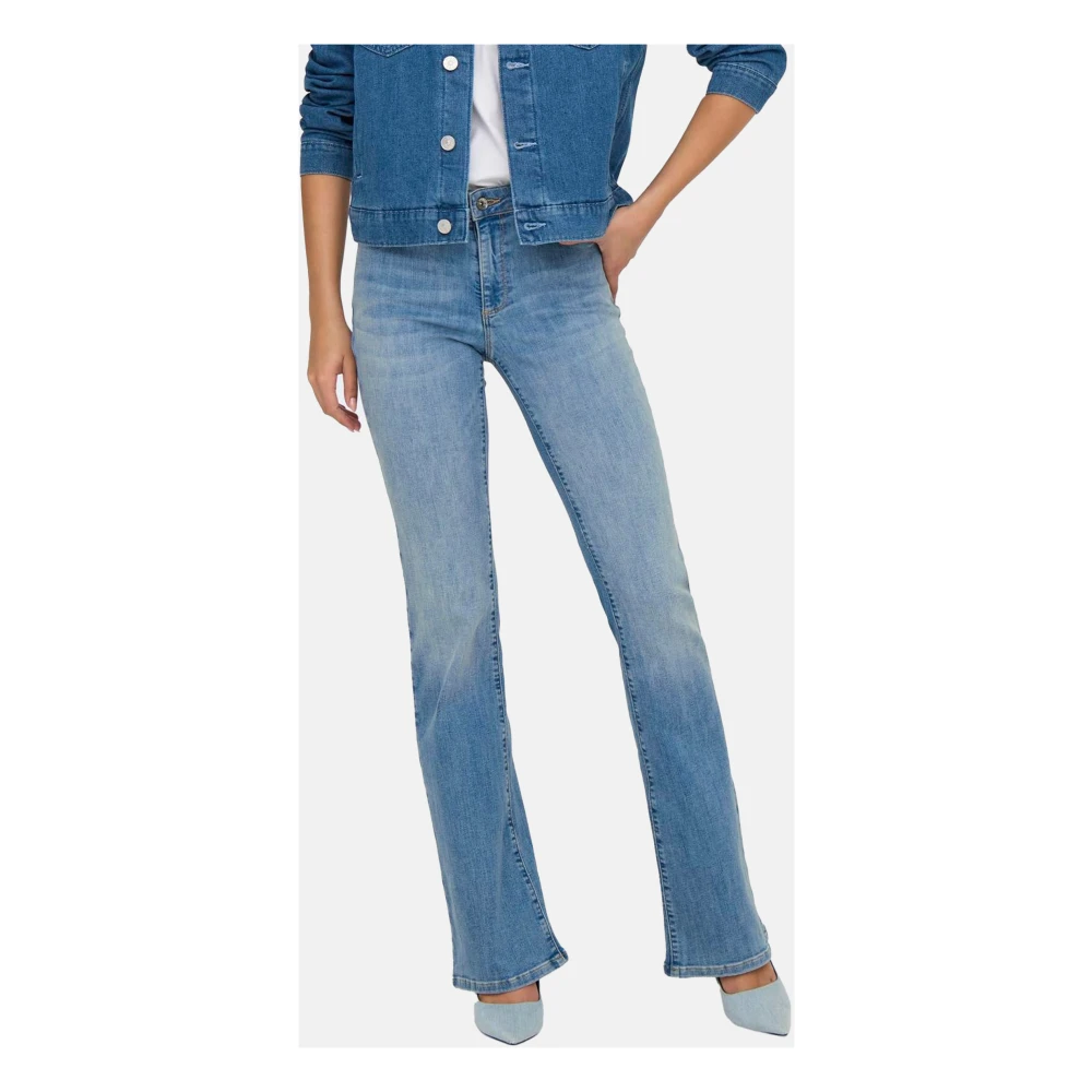 Only Wijde Denim Broek Blue Dames