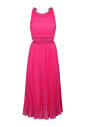 fuchsia-plisse-midi-jurk
