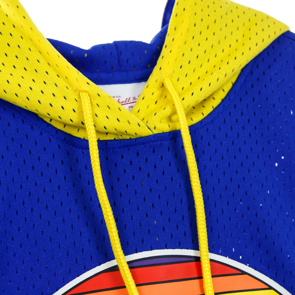 Mitchell & Ness NBA Buzzer Beater Mesh Hoody Blue Heren