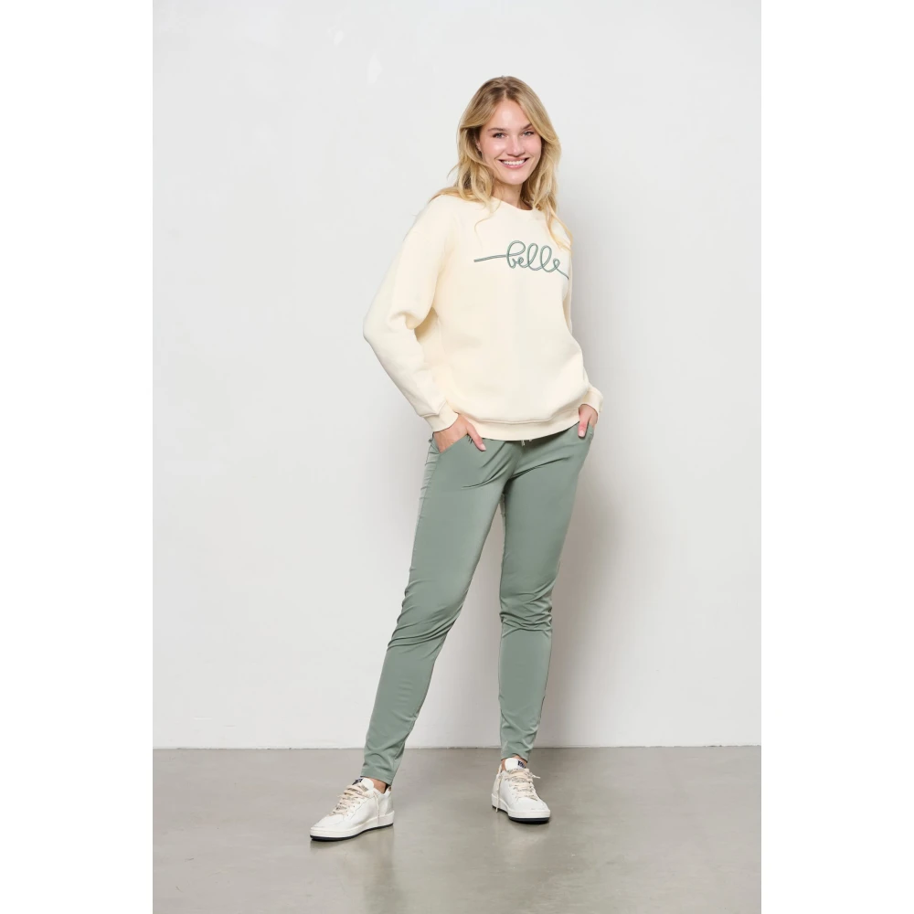 &Co Woman Smalle Broek Donkerblauw Green Dames