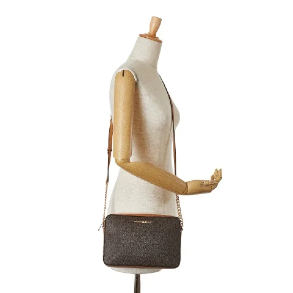 Michael Kors Pre-owned Canvas shoulder-bags Brown Dames