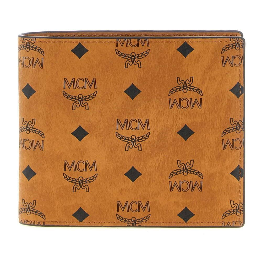 Mcm Small Bifold Wallet With Coin Pocket - Male - Wallets & Cardholders - Brown - One Size - Accessories