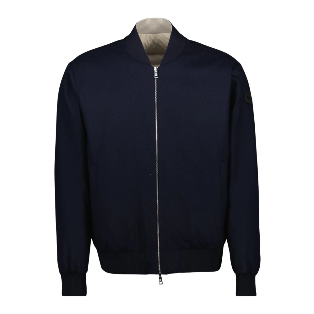Moncler Omkeerbare Bomberjack Blauw Beige Blue Heren