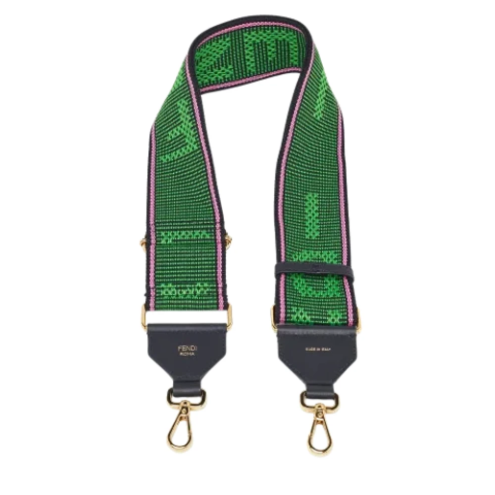 Fendi Vintage Pre-owned Fabric belts Green Dames