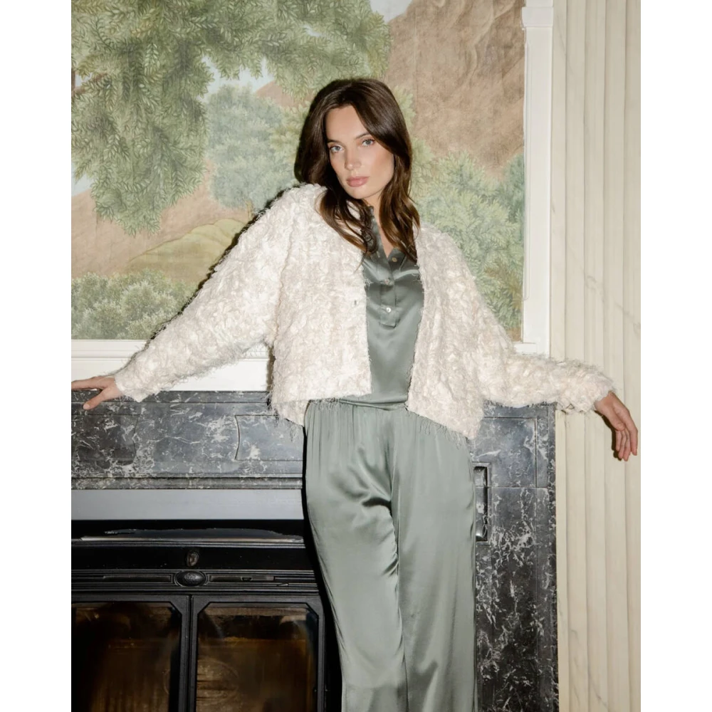 Amaya Amsterdam Lange Mouw Blouse Jip Green Dames