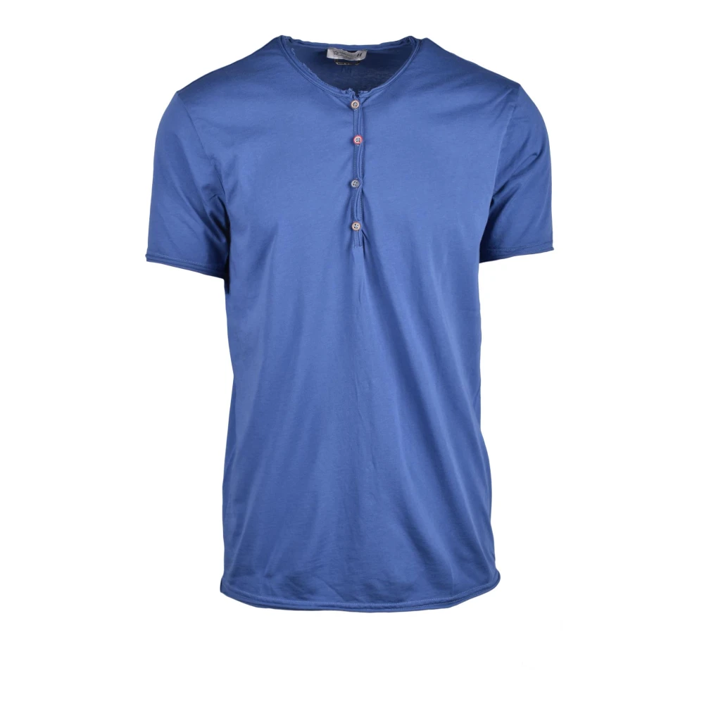 Daniele Alessandrini Katoenen T-shirt voor Mannen Blue Heren