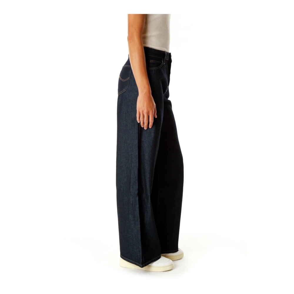 Lee Retro Flared High Waist Jeans Blue Dames