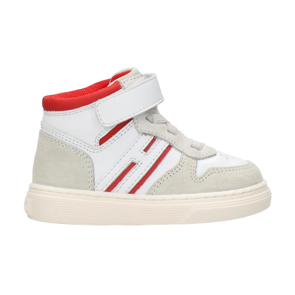 Hogan Is Snörning Läder Sneakers White, Pojke