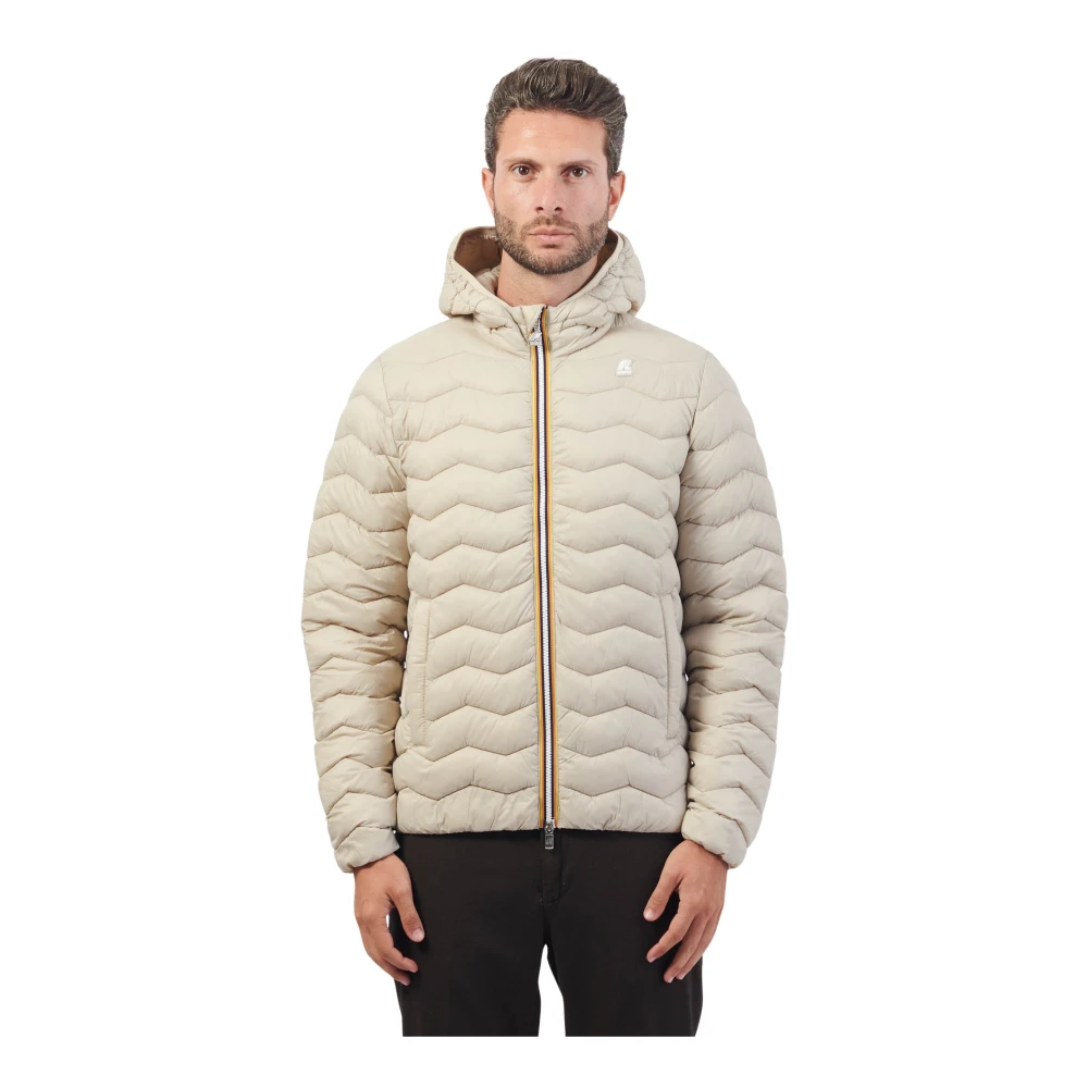 K-way Beige Waterafstotende Jas Beige Heren