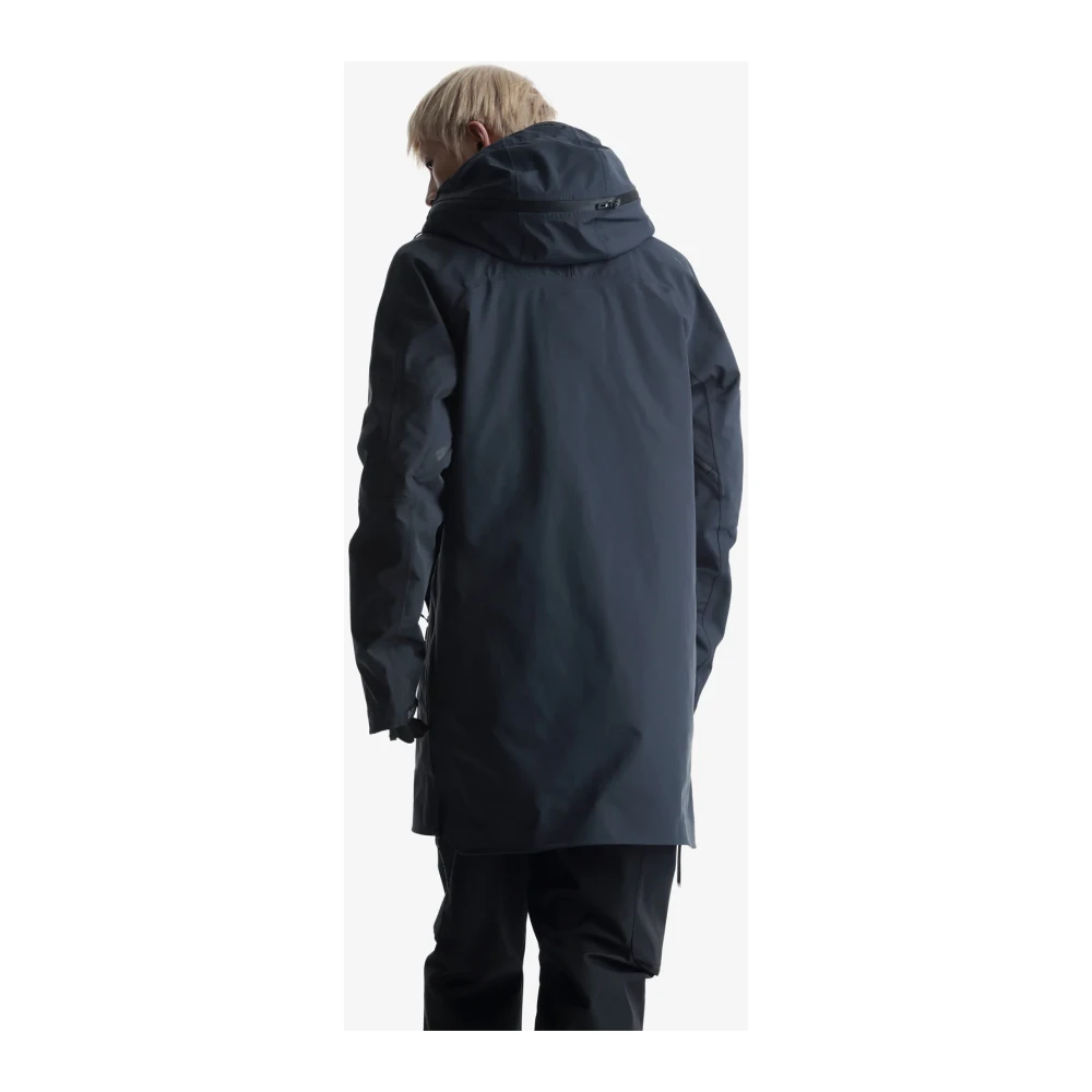 Krakatau Parka Jas Donkergrijs Black Heren