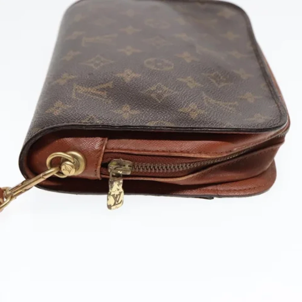 Louis Vuitton Vintage Pre-owned Canvas clutches Brown Dames