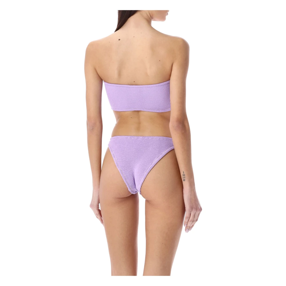 Reina Olga Lillac Ss24 Strapless Bikini Set Purple Dames