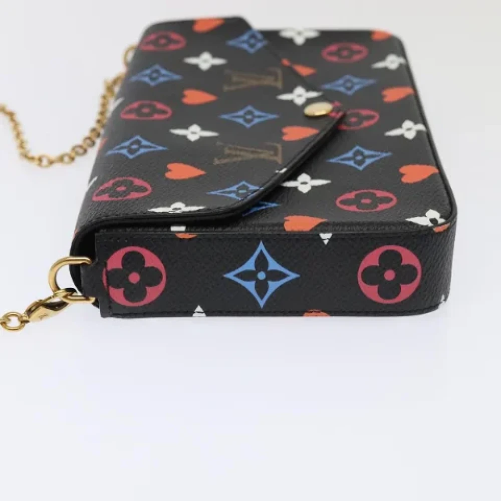 Louis Vuitton Vintage Pre-owned Canvas clutches Black Dames