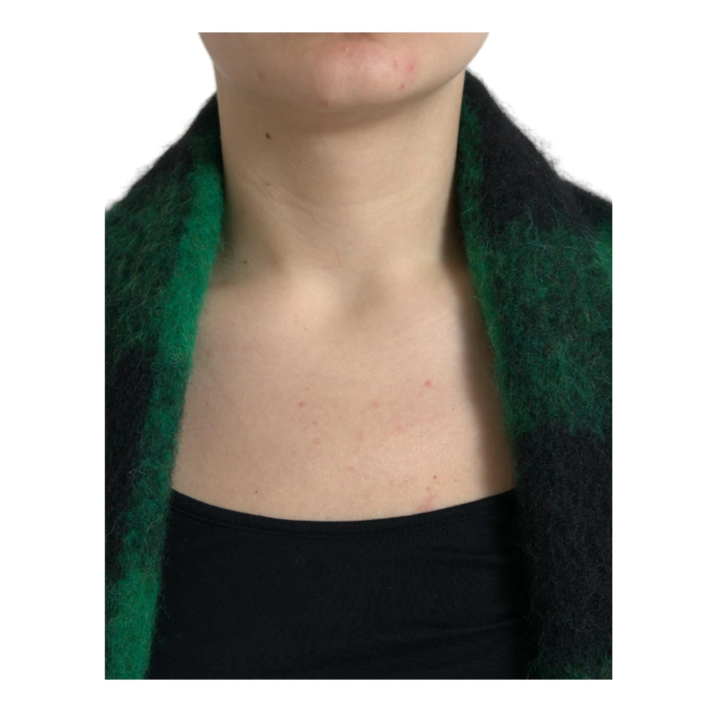 Dolce & Gabbana Buffalo Check Poncho Jas Multicolor Dames