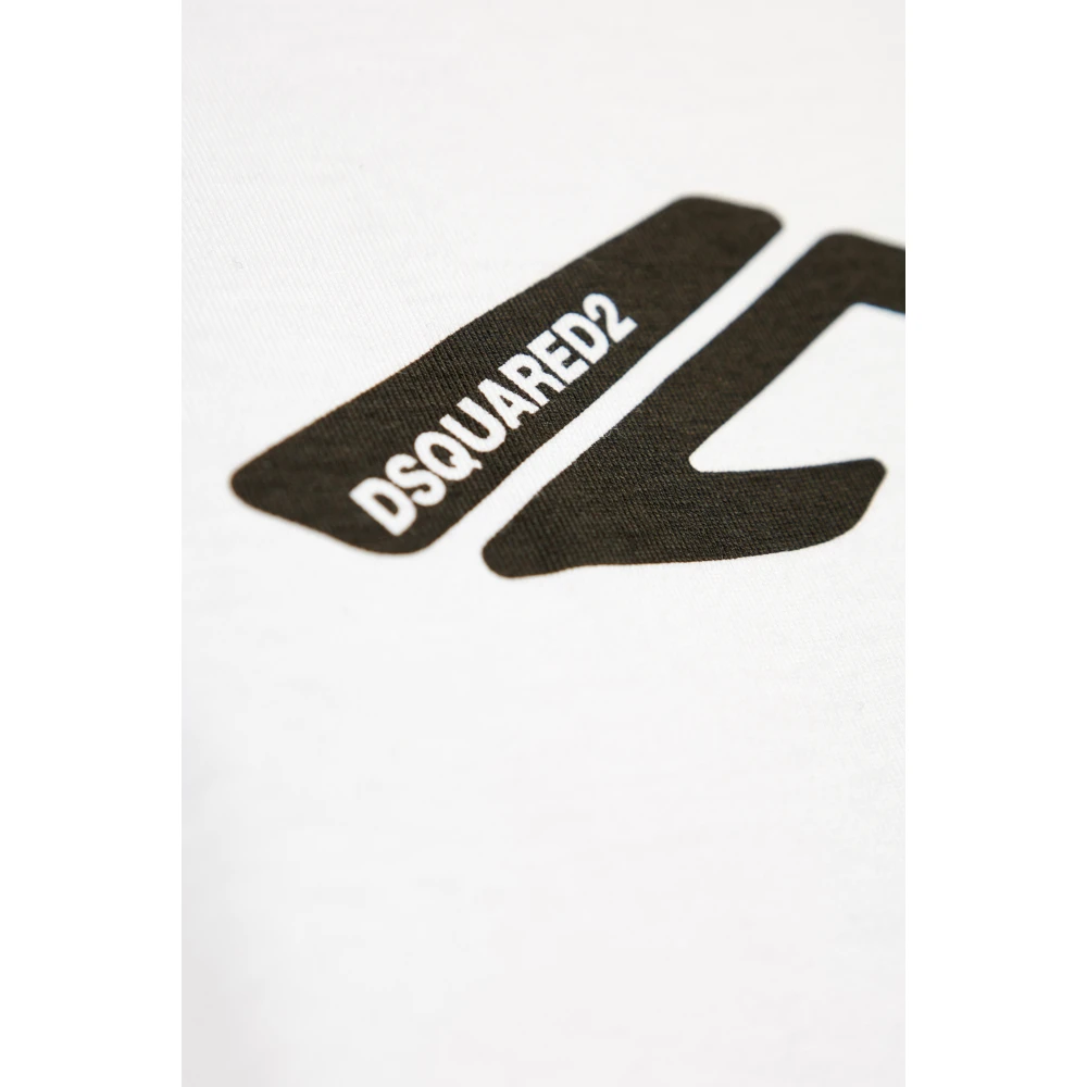 Dsquared2 Bedrukt T-shirt White Dames