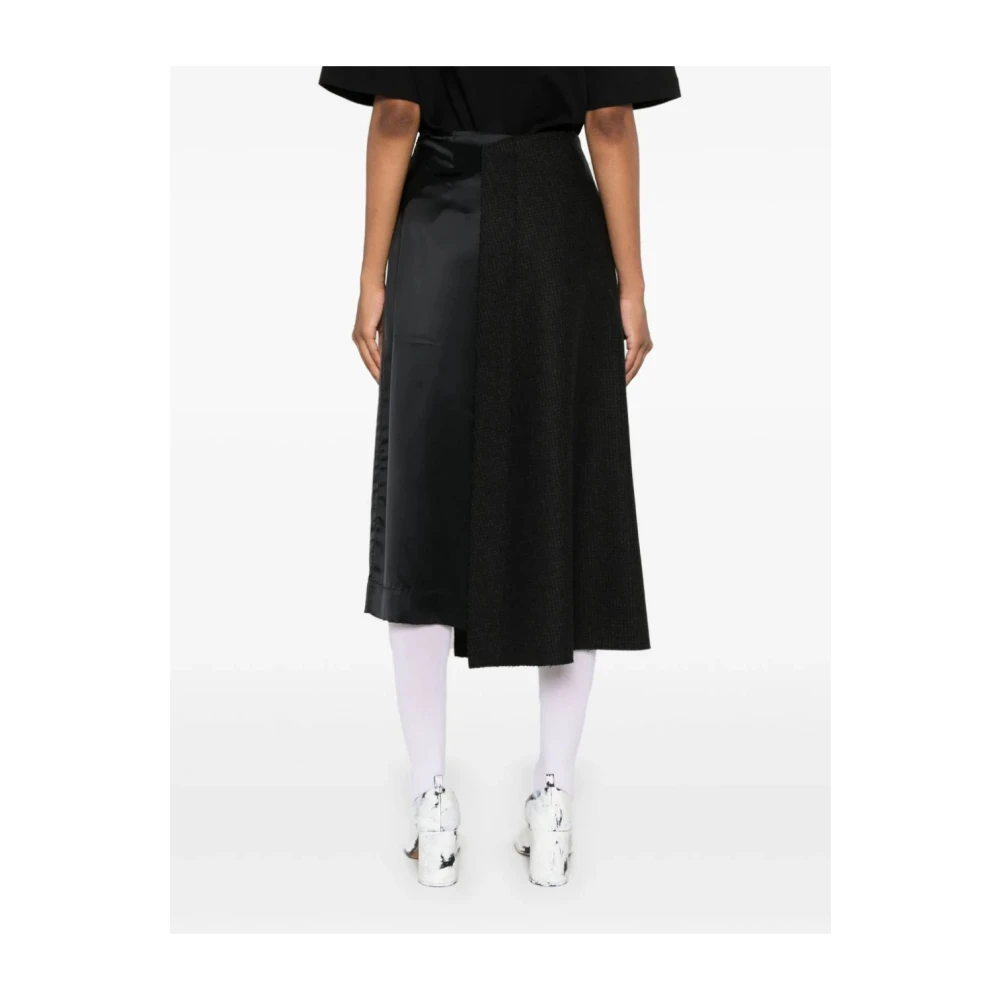 Plan C Donkergrijze Rok Black Dames