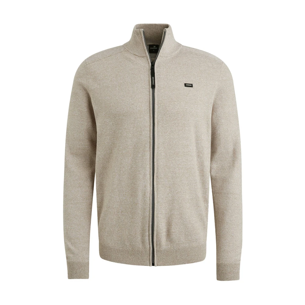 Vanguard Ritssluiting Jas Katoen Linnen Mix Beige Heren