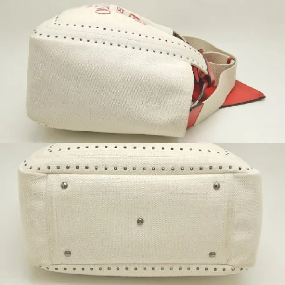 Valentino Vintage Pre-owned Canvas handbags Beige Dames