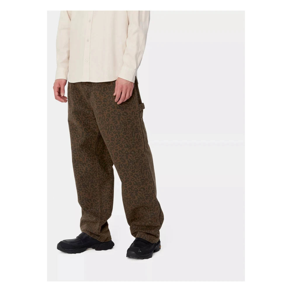 Carhartt WIP Ruimvallende werkbroek Brown Heren