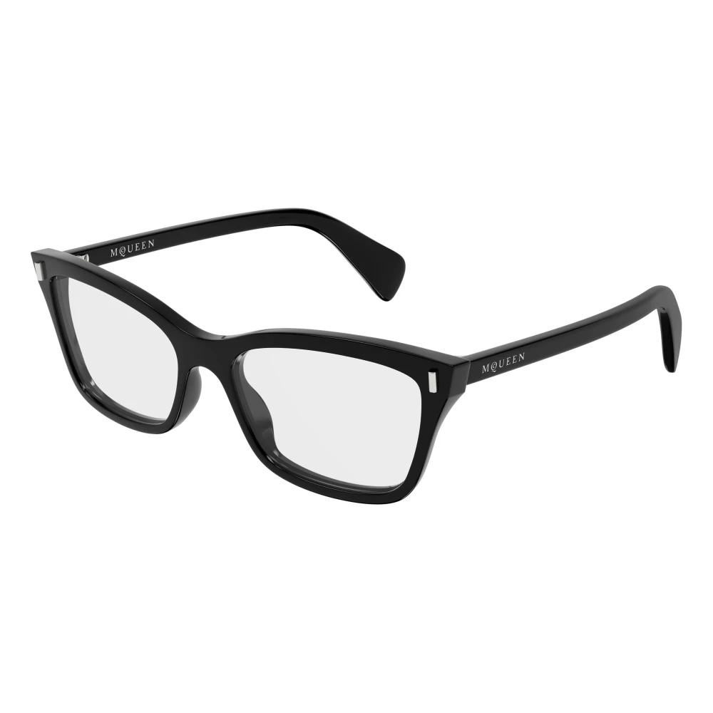 Alexander Mcqueen Black Am0584o 005 Woman Optical Frames Acetate Transparent Cat Eye - Image 2
